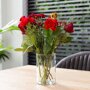 Brievenbus boeket rood sfeer